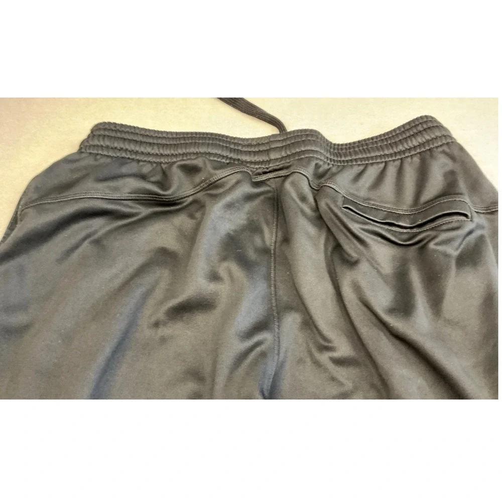 Jordan Black Athletic Sweatpants Jumpman Logo Wide Leg Drawstring Mens L